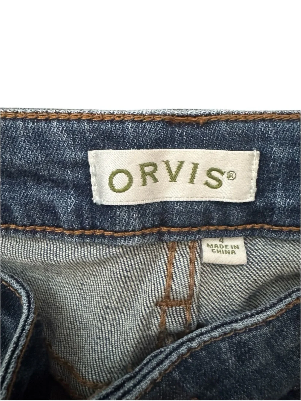 Orvis Women's Straight-Leg Jeans in Medium Wash Blue